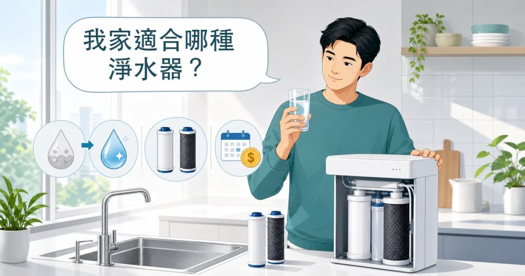 淨水器怎麼選？從水質、需求到濾心成本的完整指南